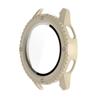 For Xiaomi Watch S3 ENKAY Hat-Prince Full Coverage Tempered Glass Film Integrated PC Watch Cover(Ivory White) by ENKAY