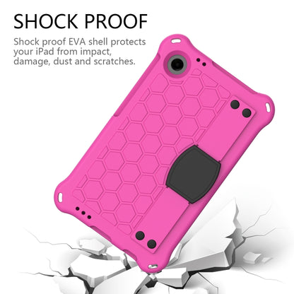 For Samsung Galaxy Tab A11 / A9 Honeycomb EVA Hybrid PC Tablet Case with Strap(Rose Red+Black) by bashfashion