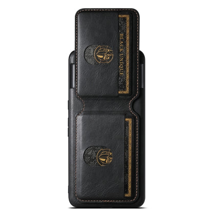 For Google Pixel 8 Suteni H02 Leather Wallet Stand Back Phone Case(Black) by Suteni