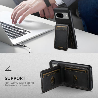 For Google Pixel 10 Pro Suteni H02 Leather Wallet Stand Back Phone Case(Black) by Suteni