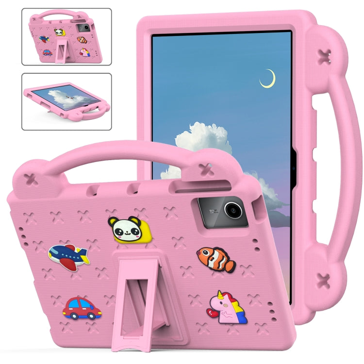 For Lenovo Tab M11 / Xiaoxin Pad 2024 Handle Kickstand Children EVA Shockproof Tablet Case(Pink) by bashfashion