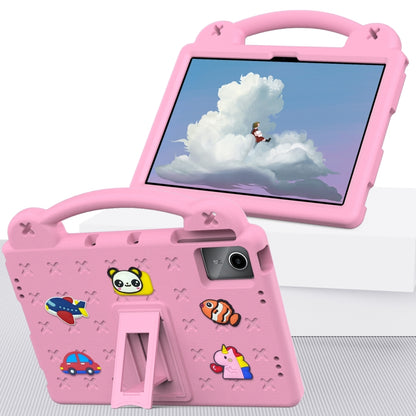 For Lenovo Tab M11 / Xiaoxin Pad 2024 Handle Kickstand Children EVA Shockproof Tablet Case(Pink) by bashfashion