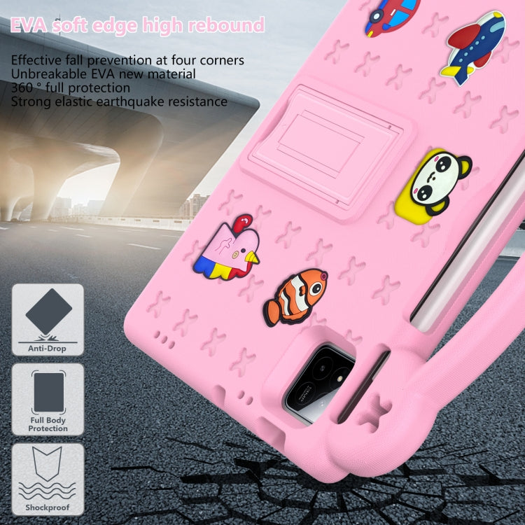 For Xiaomi Pad 7 / 7 Pro 2024 Handle Kickstand Children EVA Shockproof Tablet Case(Pink) by bashfashion