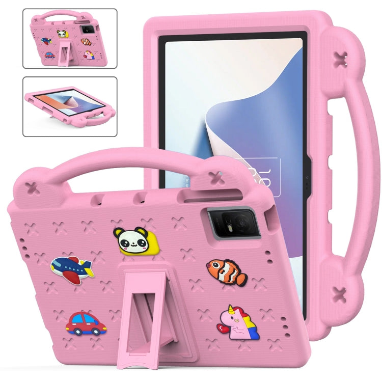 For TCL Nxt Pader 11 2023 Handle Kickstand Children EVA Shockproof Tablet Case(Pink) by bashfashion