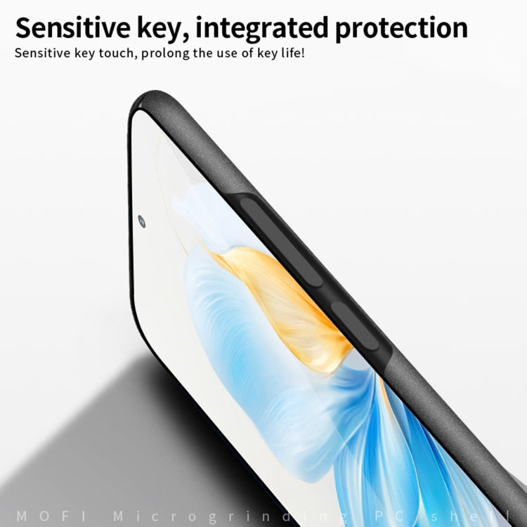 For Honor 100 MOFI Fandun Series Frosted PC Ultra-thin All-inclusive Phone Case(Black) by MOFI