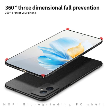 For Honor 100 MOFI Fandun Series Frosted PC Ultra-thin All-inclusive Phone Case(Blue) by MOFI