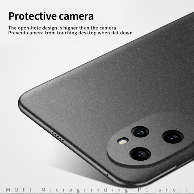 For Honor 100 Pro MOFI Fandun Series Frosted PC Ultra-thin All-inclusive Phone Case(Black) by MOFI