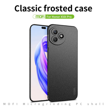 For Honor X50i+ / X50i Pro MOFI Fandun Series Frosted PC Ultra-thin All-inclusive Phone Case(Blue) by MOFI