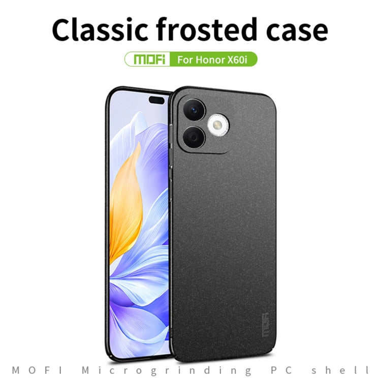 For Honor X60i MOFI Fandun Series Frosted PC Ultra-thin All-inclusive Phone Case(Green) by MOFI