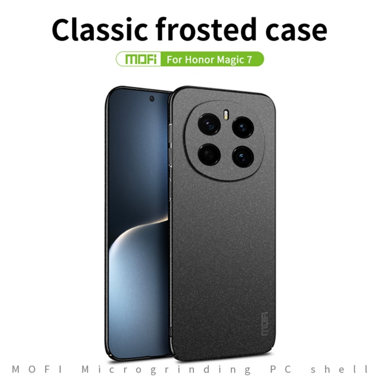 For Honor Magic7 MOFI Fandun Series Frosted PC Ultra-thin All-inclusive Phone Case(Gray) by MOFI