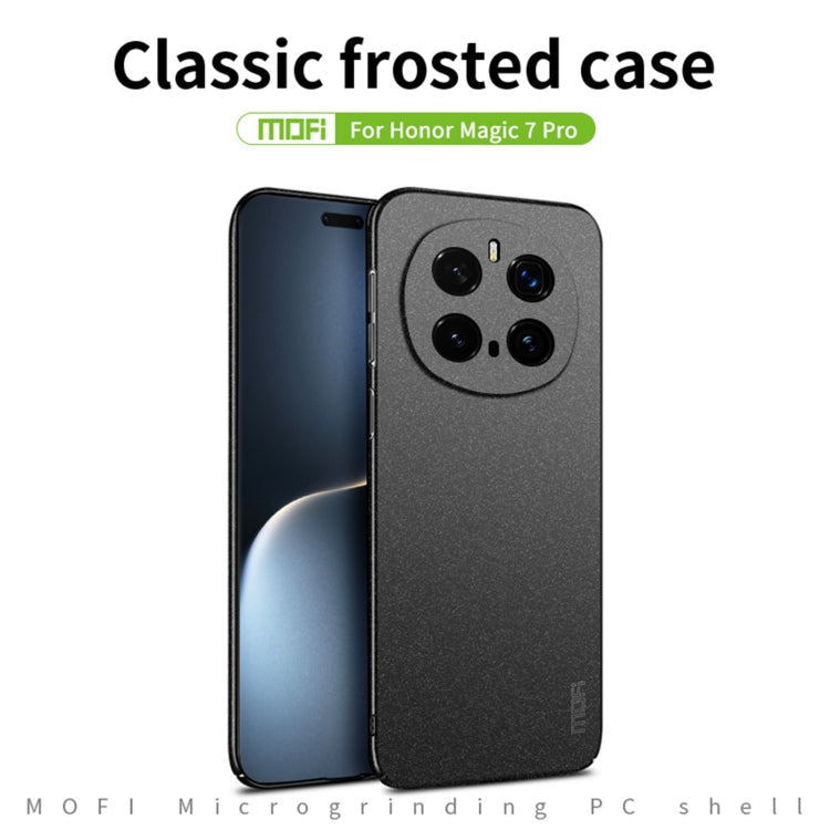 For Honor Magic7 Pro MOFI Fandun Series Frosted PC Ultra-thin All-inclusive Phone Case(Blue) by MOFI