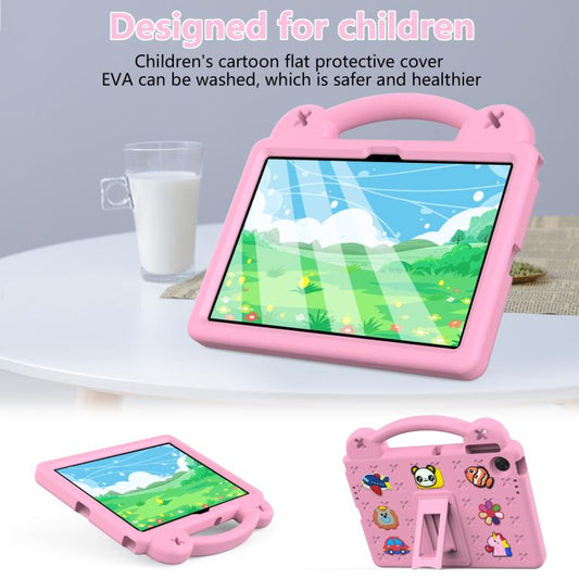 For Lenovo Tab TB-311 / WIFI 10.1 2025 Handle Kickstand Children EVA Shockproof Tablet Case(Pink) by bashfashion
