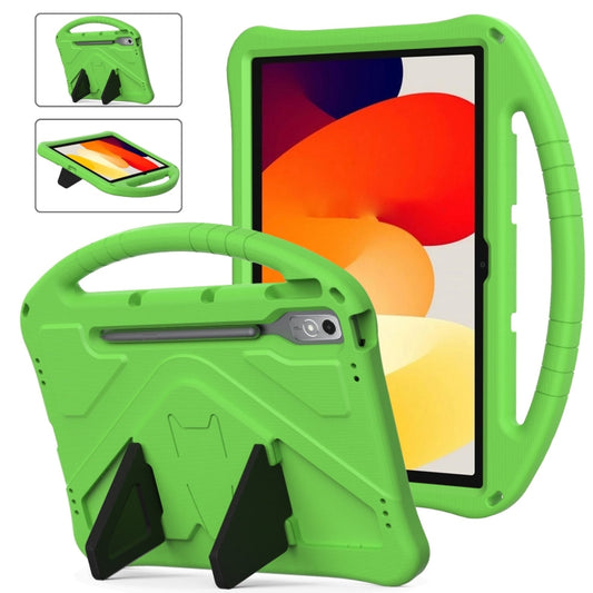 For Lenovo Tab P12 EVA Shockproof Tablet Case with Holder(Green) by bashfashion