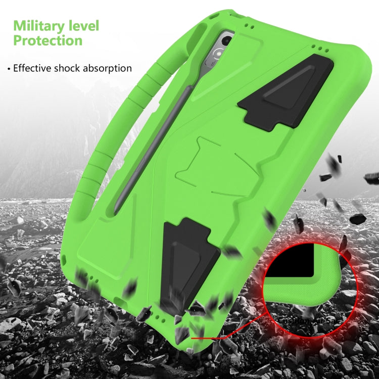 For Lenovo Tab P12 EVA Shockproof Tablet Case with Holder(Green) by bashfashion