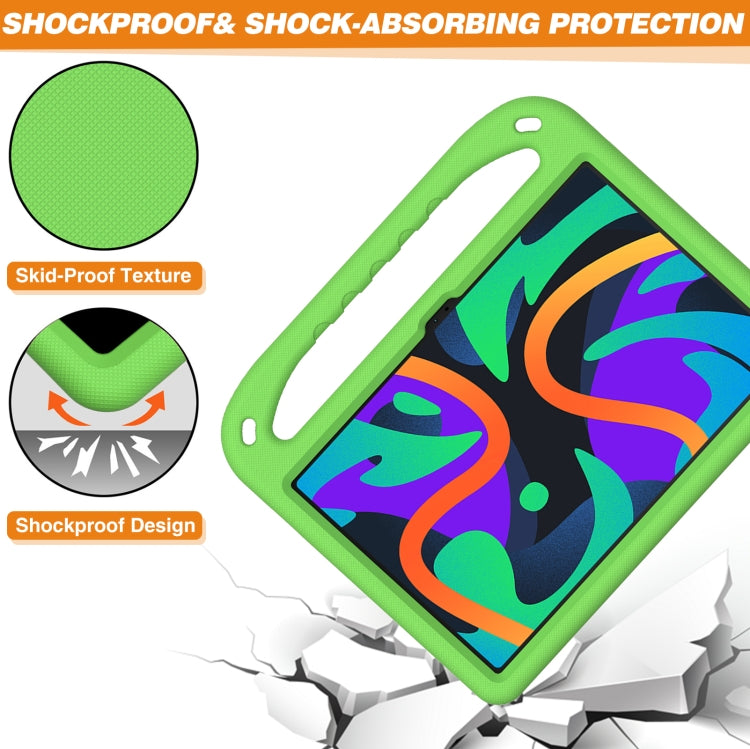 For Lenovo Tab P12 / Xiaoxin Pad Pro 12.7 Handle EVA Shockproof Tablet Case with Holder(Green) by bashfashion