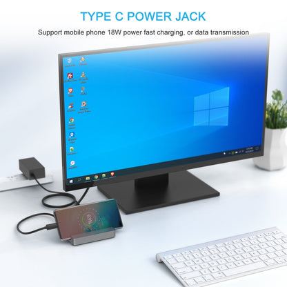 WAVLINK WL-UHP3D01 Portable Type-C Cell Phone Docking Station Multi-Port USB HUB Adapter(US Plug) by WAVLINK