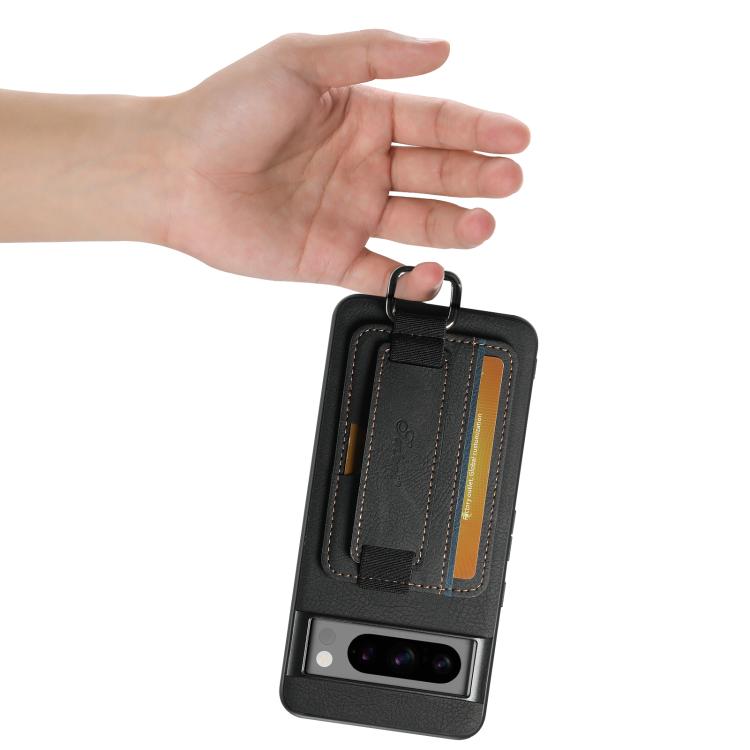 For Google Pixel 10 Pro XL Suteni H13 Litchi Leather Wrist Strap Wallet Back Phone Case(Black) by Suteni