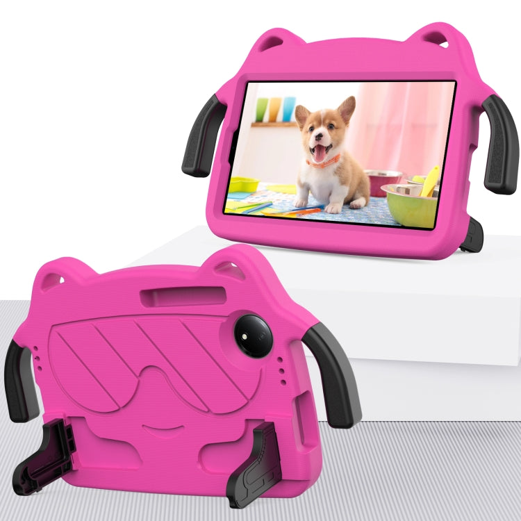 For Xiaomi Redmi Pad 4G SE 8.7 2024 Ice Baby EVA Shockproof Hard PC Tablet Case(Rose Red+Black) by bashfashion