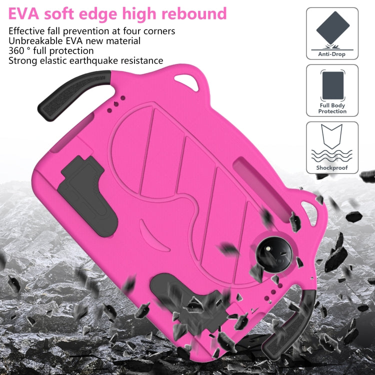 For Xiaomi Redmi Pad 4G SE 8.7 2024 Ice Baby EVA Shockproof Hard PC Tablet Case(Rose Red+Black) by bashfashion
