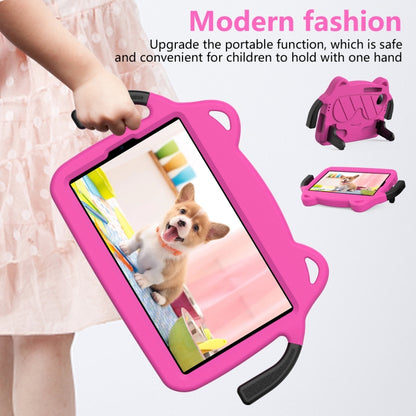 For Xiaomi Redmi Pad 4G SE 8.7 2024 Ice Baby EVA Shockproof Hard PC Tablet Case(Rose Red+Black) by bashfashion