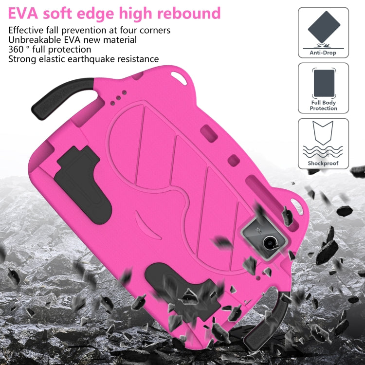 For TCL NxtPader 11 2023 Ice Baby EVA Shockproof Hard PC Tablet Case(Rose Red+Black) by bashfashion