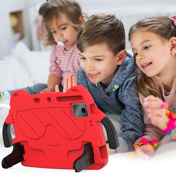 For DOOGEE T30 Pro 11 2023 Ice Baby EVA Shockproof Hard PC Tablet Case(Rose Red+Black) by bashfashion