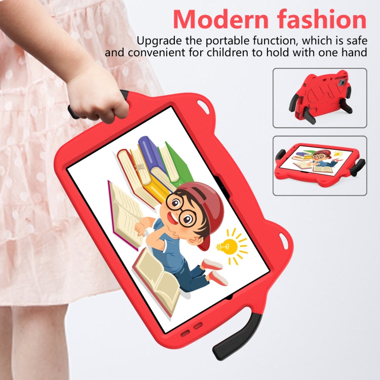 For DOOGEE T30 Pro 11 2023 Ice Baby EVA Shockproof Hard PC Tablet Case(Rose Red+Black) by bashfashion