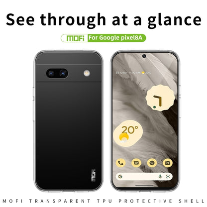 For Google Pixel 8a MOFI Ming Series Transparent Ultra-thin TPU Phone Case(Transparent) by MOFI