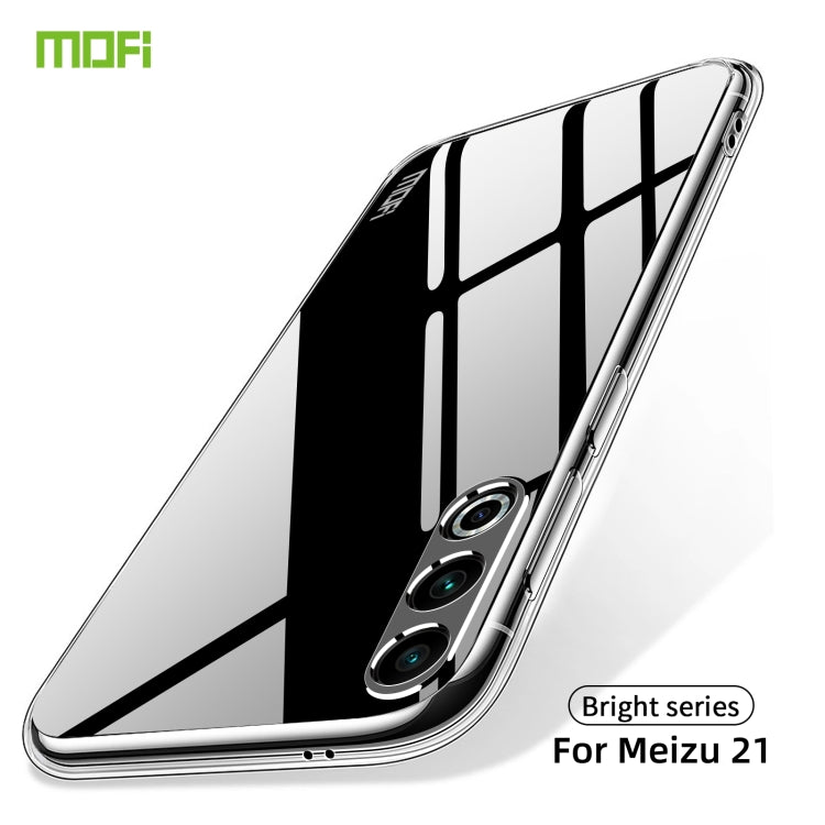 For Meizu 21 MOFI Ming Series Transparent Ultra-thin TPU Phone Case(Transparent) by MOFI