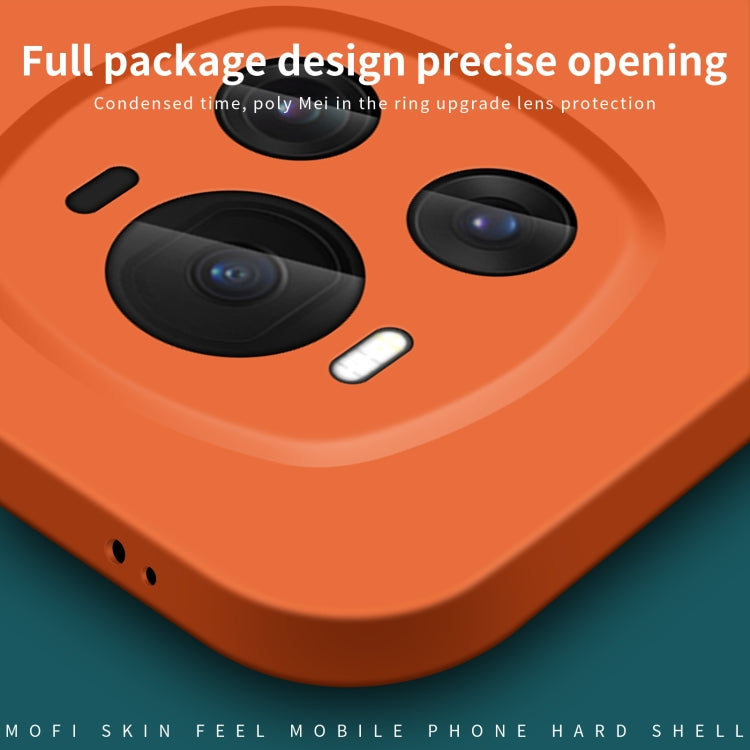 For Honor Magic6 MOFI Qin Series Skin Feel All-inclusive PC Phone Case(Orange) by MOFI