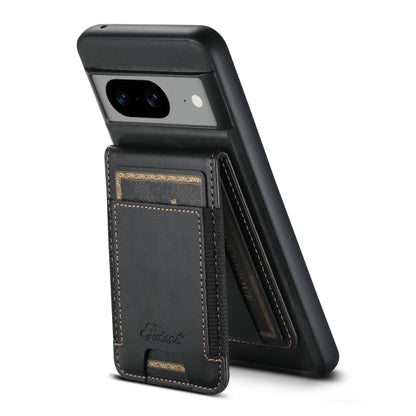 For Google Pixel 8a Suteni H17 Oil Eax Leather Detachable Wallet Phone Case(Black) by Suteni