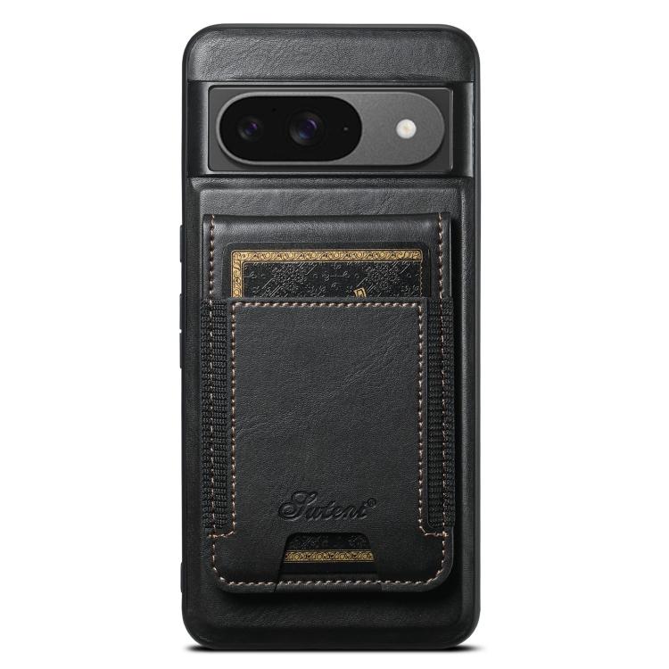 For Google Pixel 9 Suteni H17 Oil Eax Leather Detachable Wallet Phone Case(Black) by Suteni