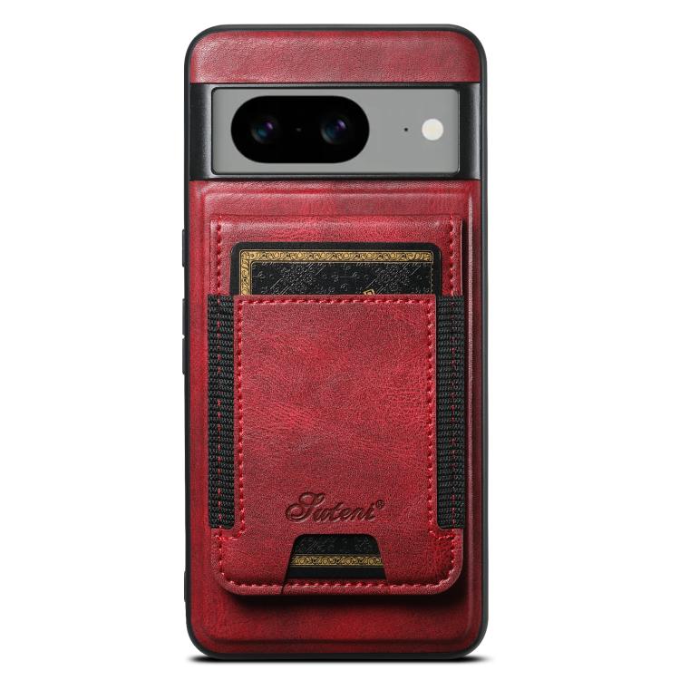 For Google Pixel 10 Suteni H17 Oil Eax Leather Detachable Wallet Phone Case(Red) by Suteni