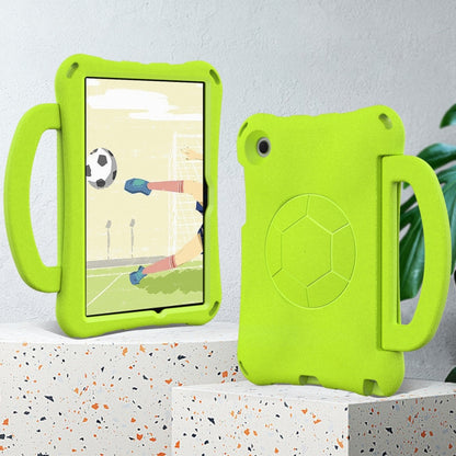 For Samsung Galaxy Tab A8 10.5 2021 Handle Football Shaped EVA Shockproof Tablet Case(Grass Green) by bashfashion