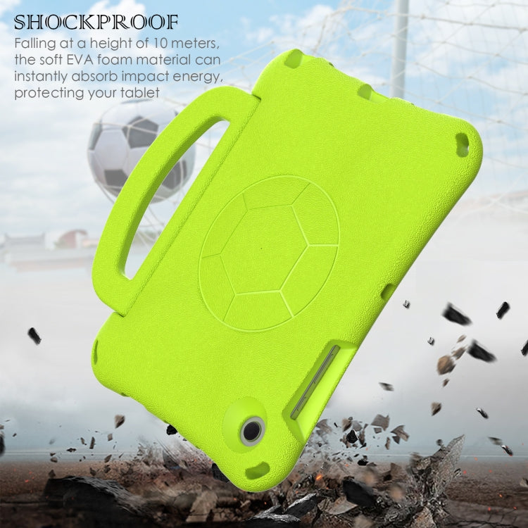 For Samsung Galaxy Tab A8 10.5 2021 Handle Football Shaped EVA Shockproof Tablet Case(Grass Green) by bashfashion