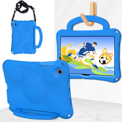 For Samsung Galaxy Tab A8 10.5 2021 Handle Football Shaped EVA Shockproof Tablet Case(Blue) by bashfashion