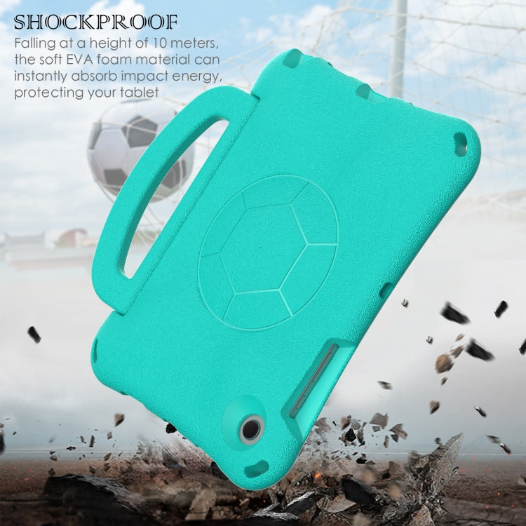 For Samsung Galaxy Tab A8 10.5 2021 Handle Football Shaped EVA Shockproof Tablet Case(Mint Green) by bashfashion