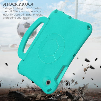 For Samsung Galaxy Tab A8 10.5 2021 Handle Football Shaped EVA Shockproof Tablet Case(Mint Green) by bashfashion