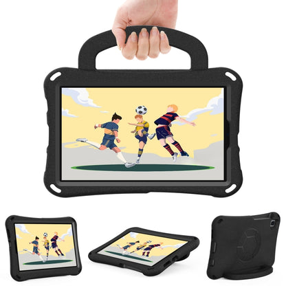 For Samsung Galaxy Tab A11 / A9 Handle Football Shaped EVA Shockproof Tablet Case(Black) by bashfashion
