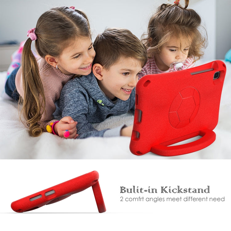 For Samsung Galaxy Tab A7 Lite 8.7 T220/T225 Handle Football Shaped EVA Shockproof Tablet Case(Red) by bashfashion