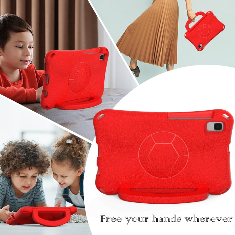 For Samsung Galaxy Tab A7 Lite 8.7 T220/T225 Handle Football Shaped EVA Shockproof Tablet Case(Red) by bashfashion