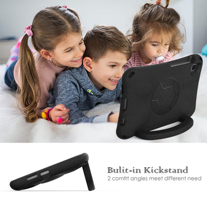 For Samsung Galaxy Tab A 8.0 T290/T295 Handle Football Shaped EVA Shockproof Tablet Case(Black) by bashfashion