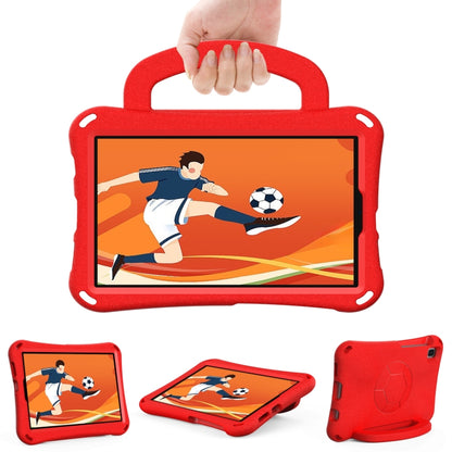 For Samsung Galaxy Tab A 8.0 T290/T295 Handle Football Shaped EVA Shockproof Tablet Case(Red) by bashfashion