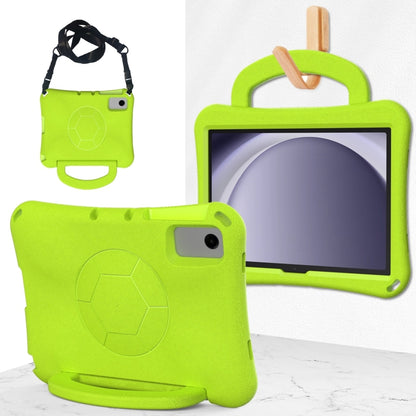 For Samsung Galaxy Tab A11+ / A9+ Handle Football Shaped EVA Shockproof Tablet Case(Grass Green) by bashfashion