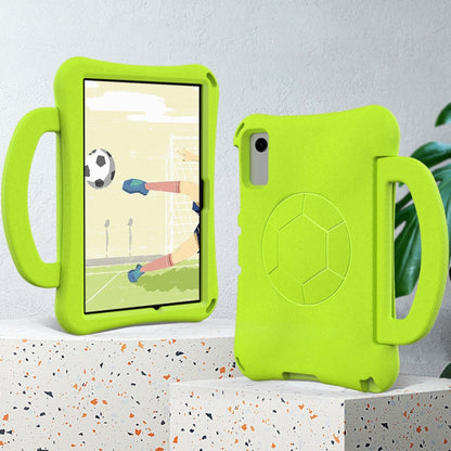 For Samsung Galaxy Tab A11+ / A9+ Handle Football Shaped EVA Shockproof Tablet Case(Grass Green) by bashfashion