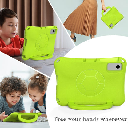 For Samsung Galaxy Tab A11+ / A9+ Handle Football Shaped EVA Shockproof Tablet Case(Grass Green) by bashfashion