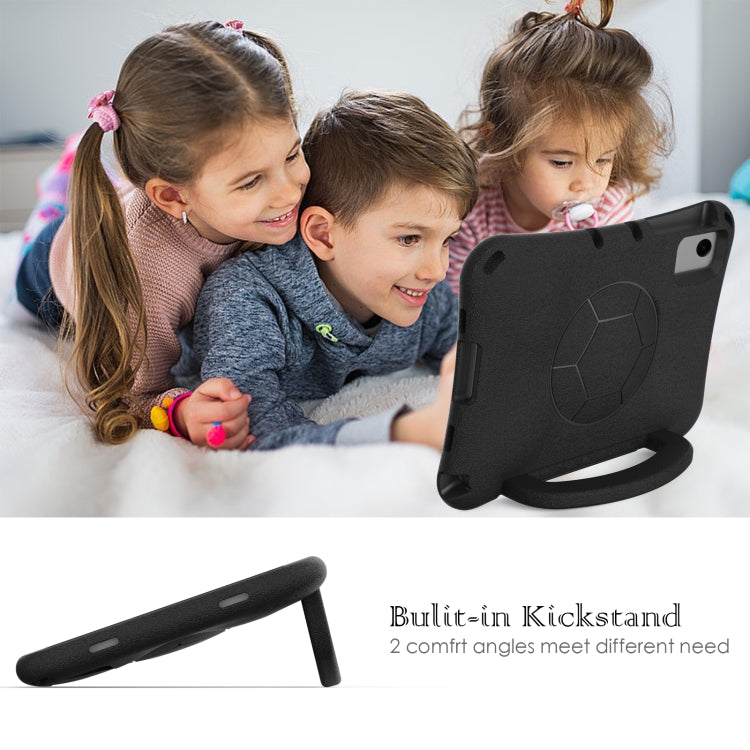 For Samsung Galaxy Tab A11+ / A9+ Handle Football Shaped EVA Shockproof Tablet Case(Black) by bashfashion