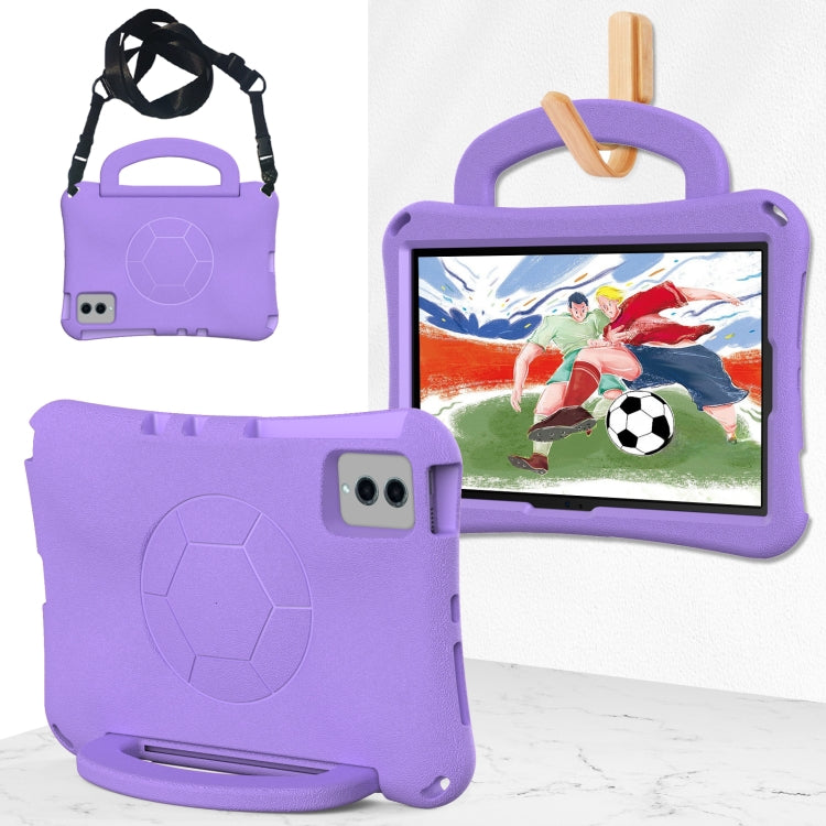For Samsung Galaxy Tab S7 11 T870/T875 2020 Handle Football Shaped EVA Shockproof Tablet Case(Light Purple) by bashfashion