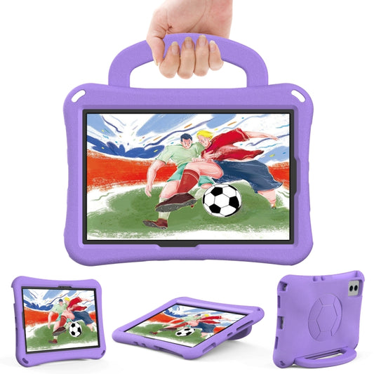 For Samsung Galaxy Tab S8 11 X700N 2022 Handle Football Shaped EVA Shockproof Tablet Case(Light Purple) by bashfashion