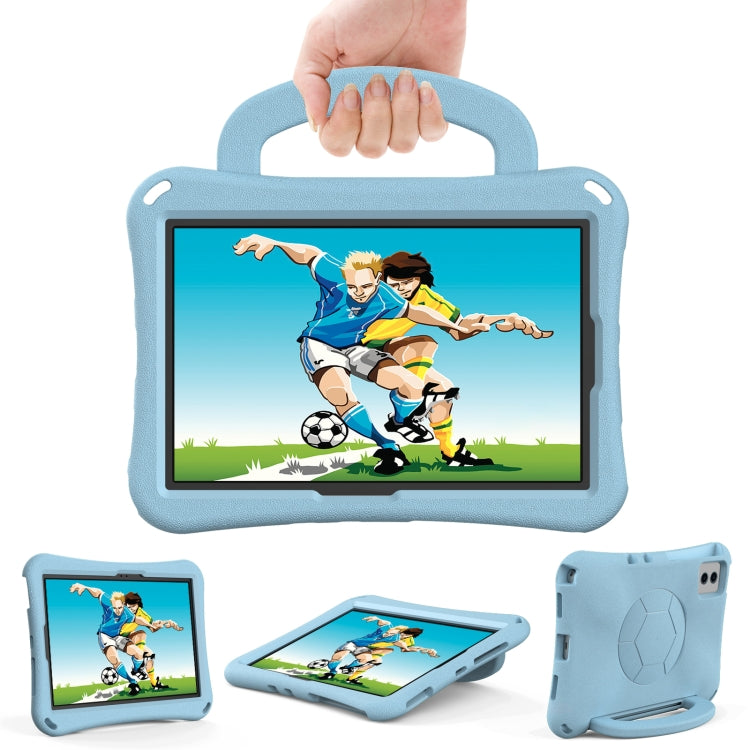 For Samsung Galaxy Tab S8 11 X700N 2022 Handle Football Shaped EVA Shockproof Tablet Case(Light Blue) by bashfashion
